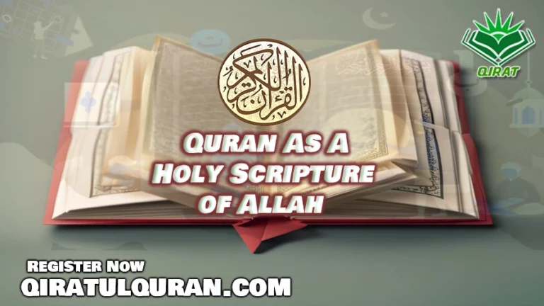 Quran As A Holy Scripture of Allah