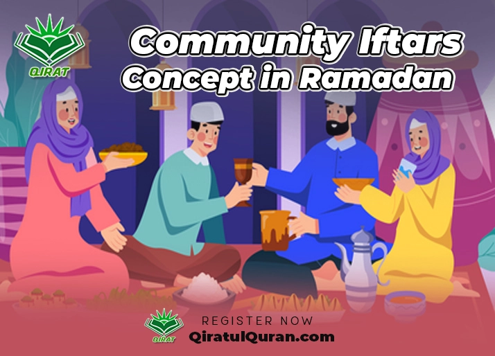 Community Iftars concept in Ramadan